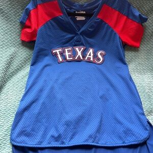 Fanatics Blue and Red Texas Women's Jersey